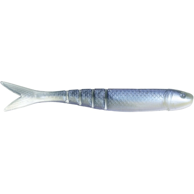 Strike King KVD Blade Minnow 4 1/2 inch Swim Jig Trailer 8 pack Blue Gizzard