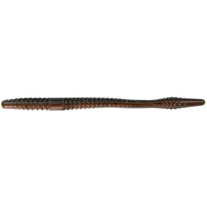 YUM Finesse Worm Soft Plastic Worm Black 6.5 inch – 12 pack