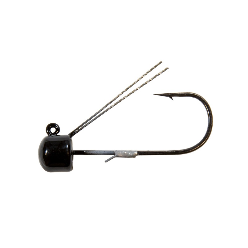 Z-Man Power Finesse ShroomZ Weedless Jigheads 3 pack 1/10 oz – Black