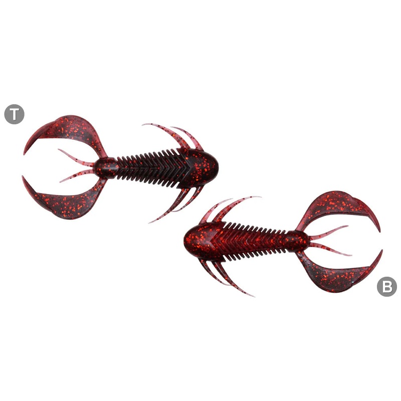 MEGABASS ROCK HOG Black Back Clear Red