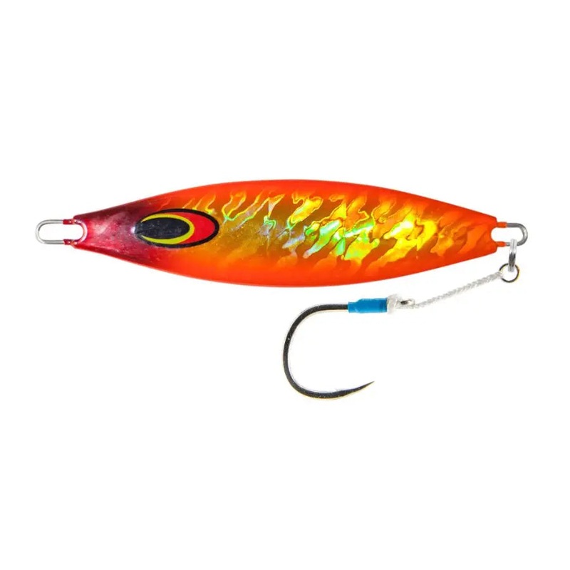 NOMAD DESIGN THE BUFFALO FLAT JIG CHARTREUSE WHITE GLOW 180G