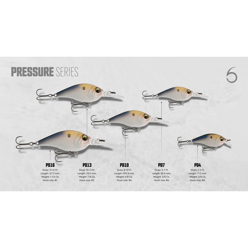 6TH SENSE PRESSURE SERIES CRANKBAIT 4K Shad PD4