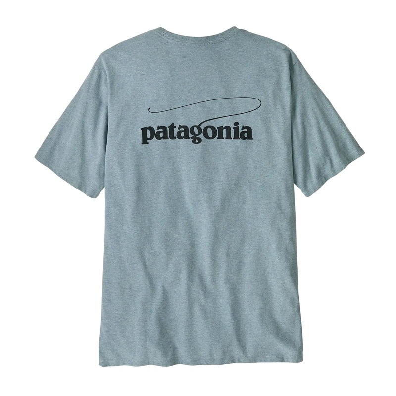 Patagonia Ms Casting Logo Responsibili-Tee Thermal Blue / TMBL XS