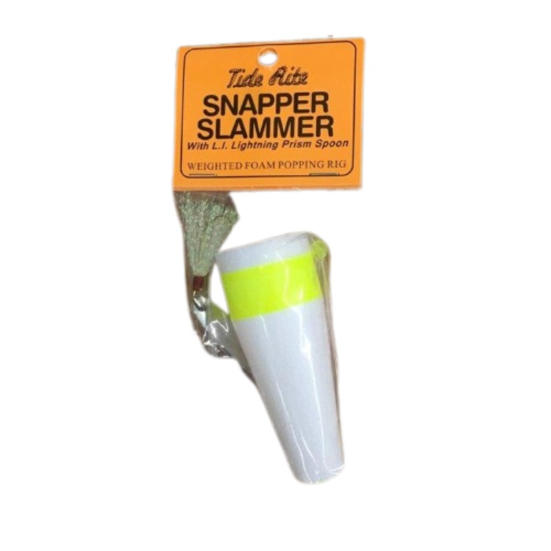 Tide Rite Weighted Foam Snapper Popper with Snapper Zapper Prism Spoon