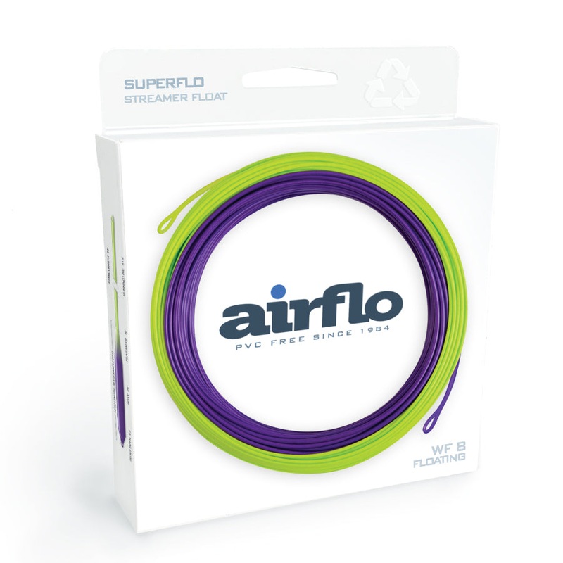 Airflo Superflo Streamer Float Fly Line WF5 Purple / Green