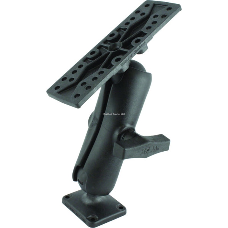 R-A-M Universal Electronics Mount 6-1/4″x2″ 1″ Ball, Black