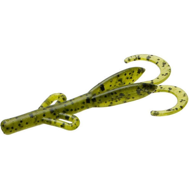 Zoom Tiny Brush Hog Creature Bait – 3 Inch Black Blue