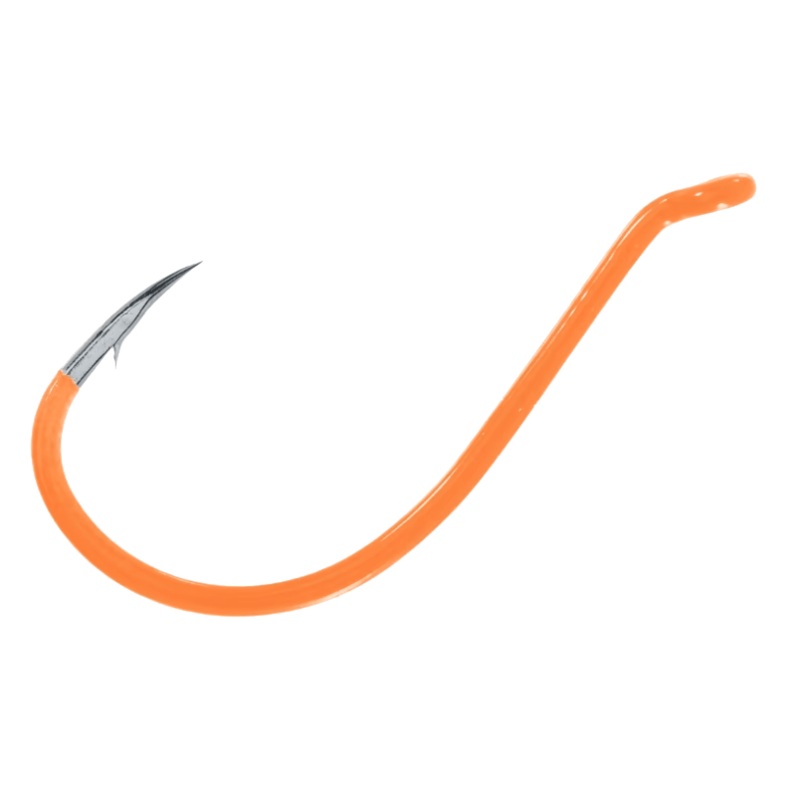 GAMAKATSU OCTOPUS HOOK 6PK – FLUORESCENT ORANGE SIZE 2
