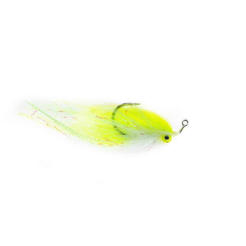 Umpqua Gerbec’s Po Boy – Chartreuse/White (3-Pack) 2/0 Chartreuse/White