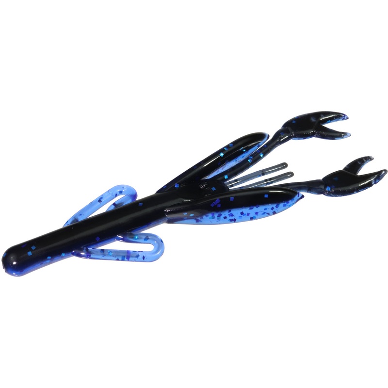 Zoom Baby Brush Craw Creature Bait – 4 Inch Black Sapphire