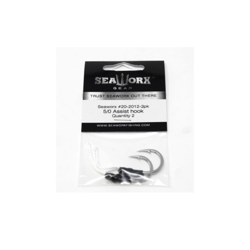 Assist Hook 5/0 2 Pack With Flash