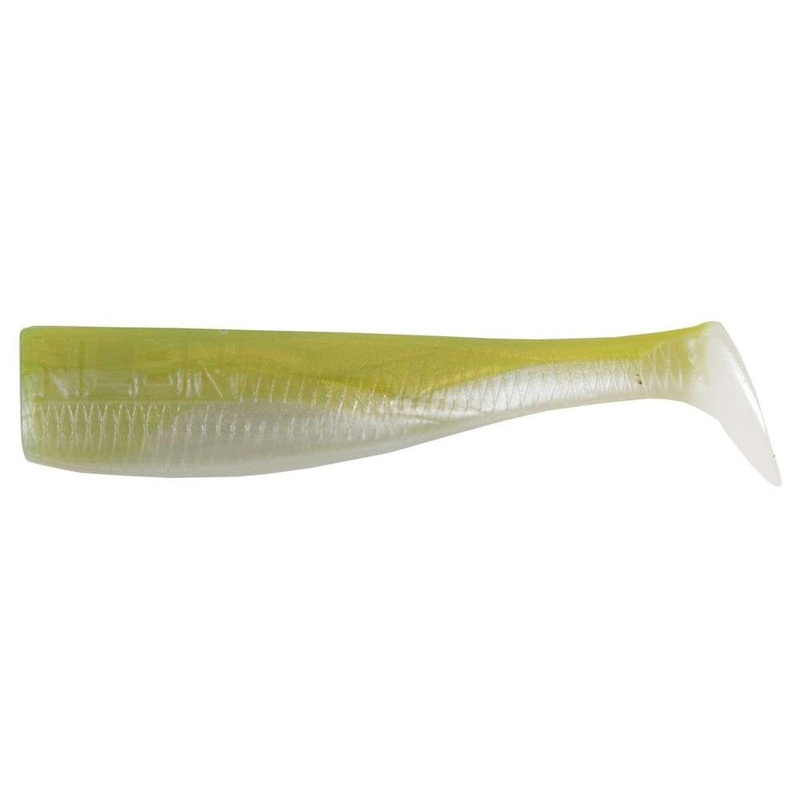 No Live Bait Needed Paddle Tail, 5″ Green Back