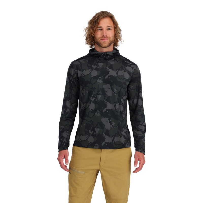 Simms M’s Solarflex Hoody Regiment Camo Carbon S