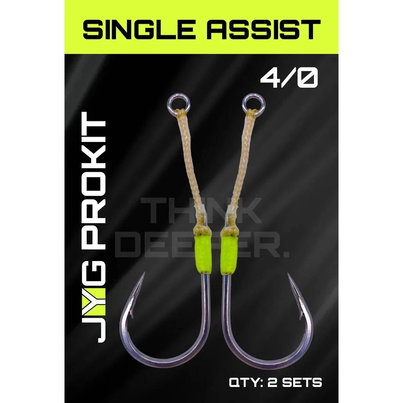 JYG Pro Fishing Prokit Single Assist Hook 4/0