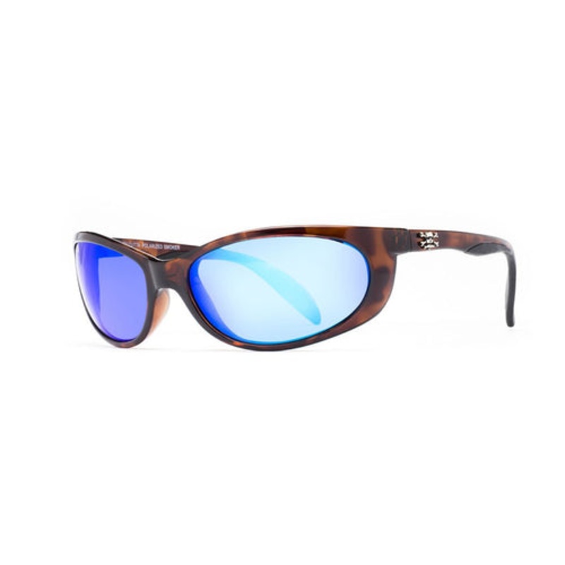 CALCUTTA POLARIZED SMOKER SUNGLASSES BLACK GRAY MIRROR