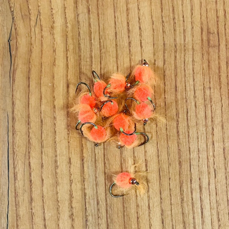 Umpqua Gorman Bead Head Egg Fl. Orange #6