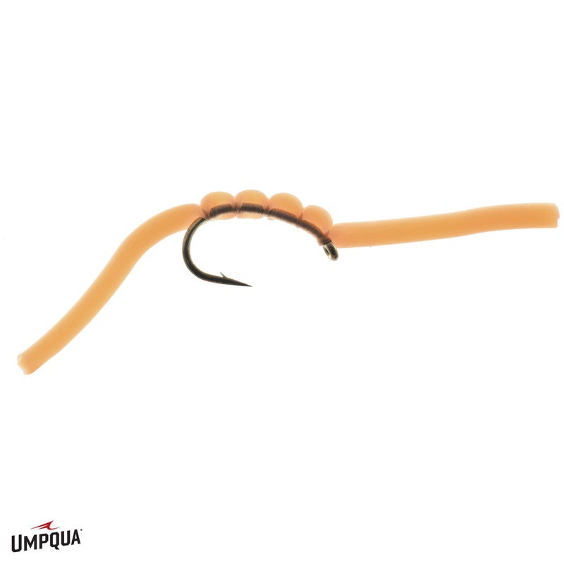 Umpqua Squirmy Wormie Fly Blood Red 10