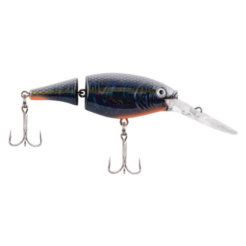 Berkley Flicker Shad Jointed, 2″, Slick Black Pearl