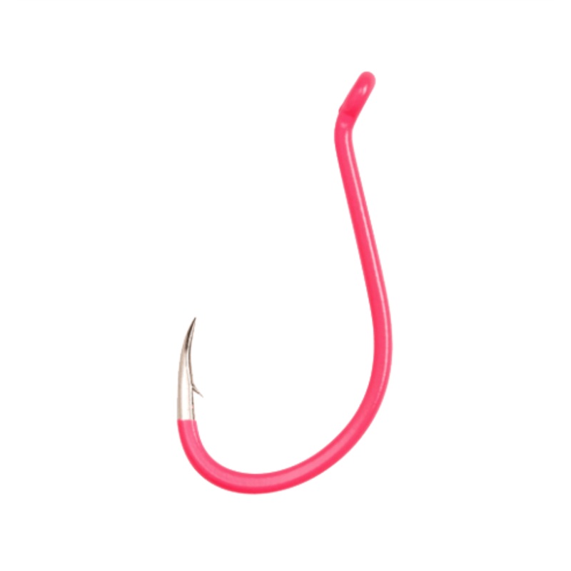 EAGLE CLAW LAZER OCTOPUS HOOK 25PK – FLUORESCENT PINK SIZE 6