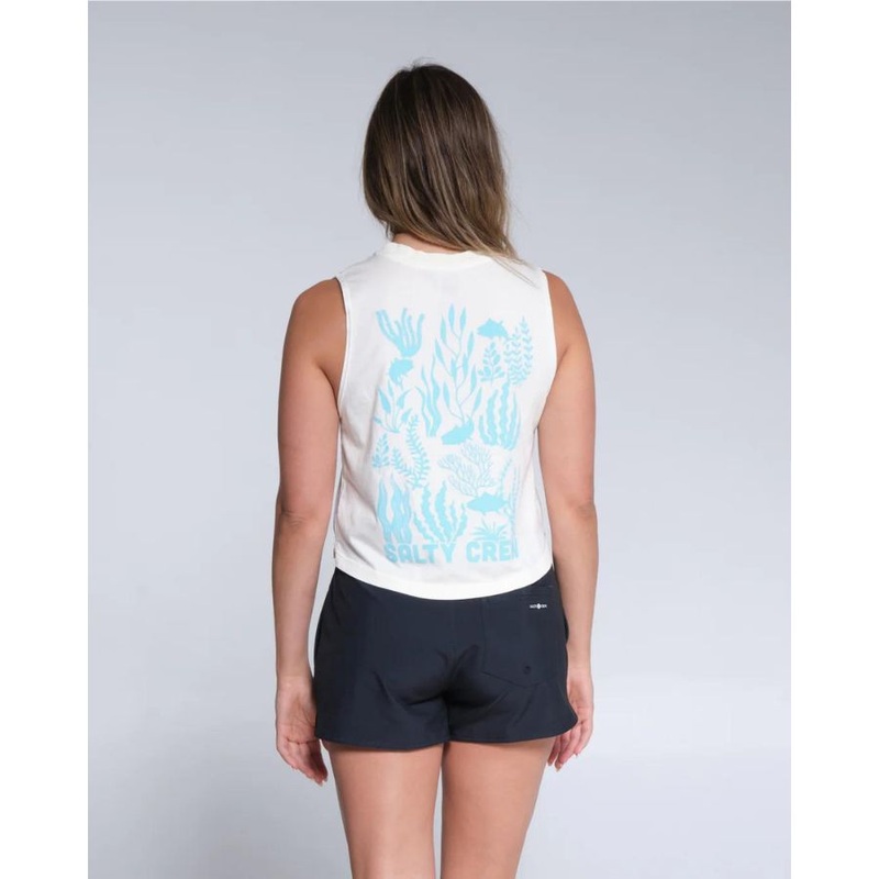 SALTY CREW CROPPED KELP FOREST BOYFRIEND LS BONE L