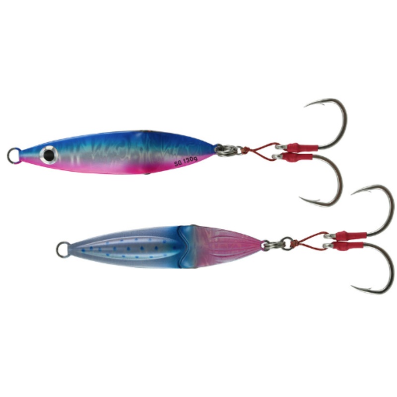 Savage Gear Squish Erratic Fall Deep Drop Jig Blue Pink 4 1/2″ (130G)
