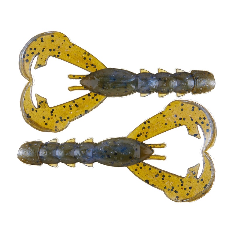 STRIKE KING RAGE BABY CRAW Black Blue Flake