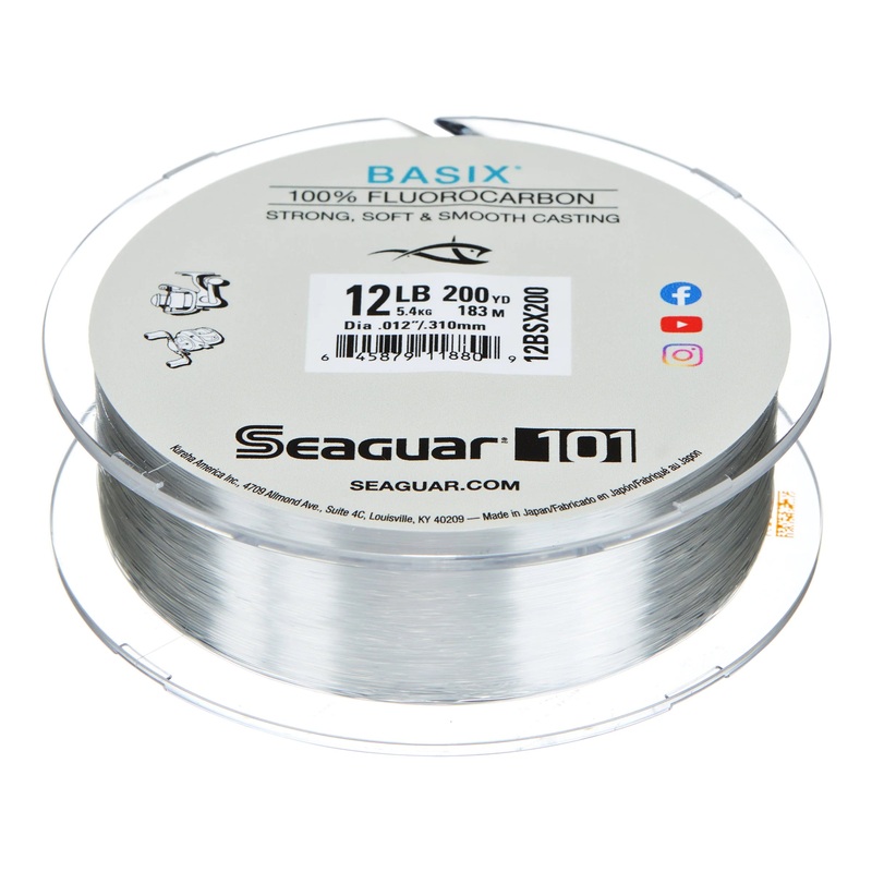 Seaguar Basix 100% Fluorocarbon Fishing Line 200yd 10lb