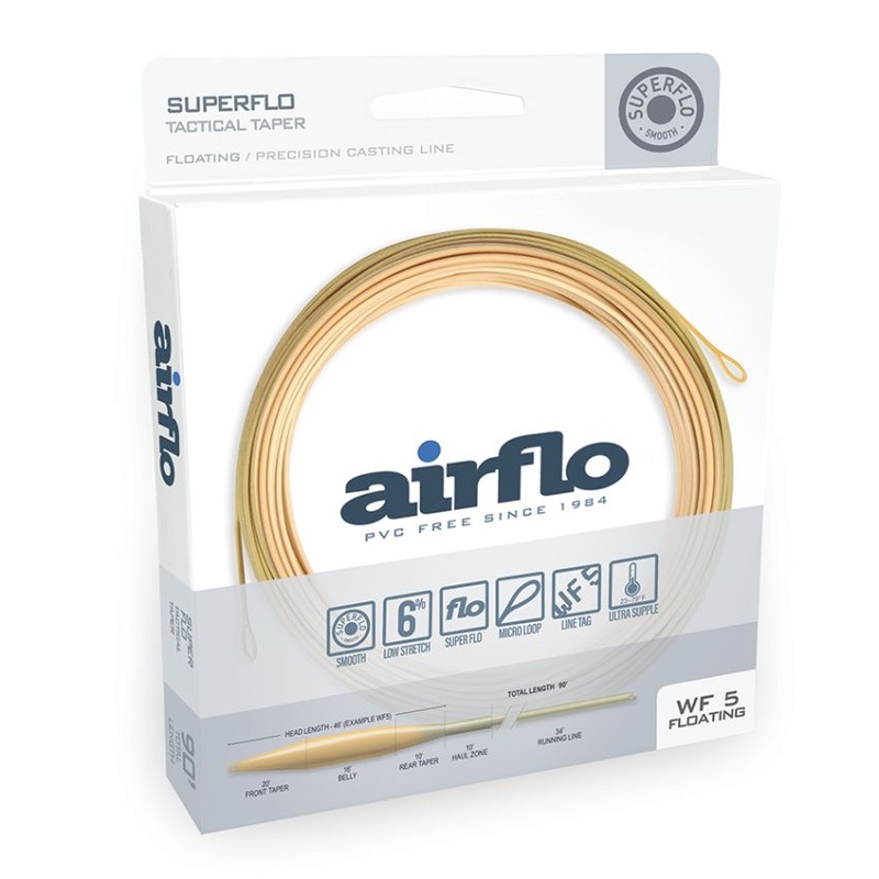 Airflo SUPERFLO TACTICAL TAPER WF2F BAMBOO / WATERY OLIVE
