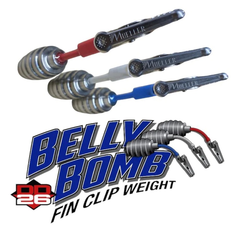 DD26 BELLY BOMB FIN CLIP WEIGHTS 1.25 ounce / 3 pack