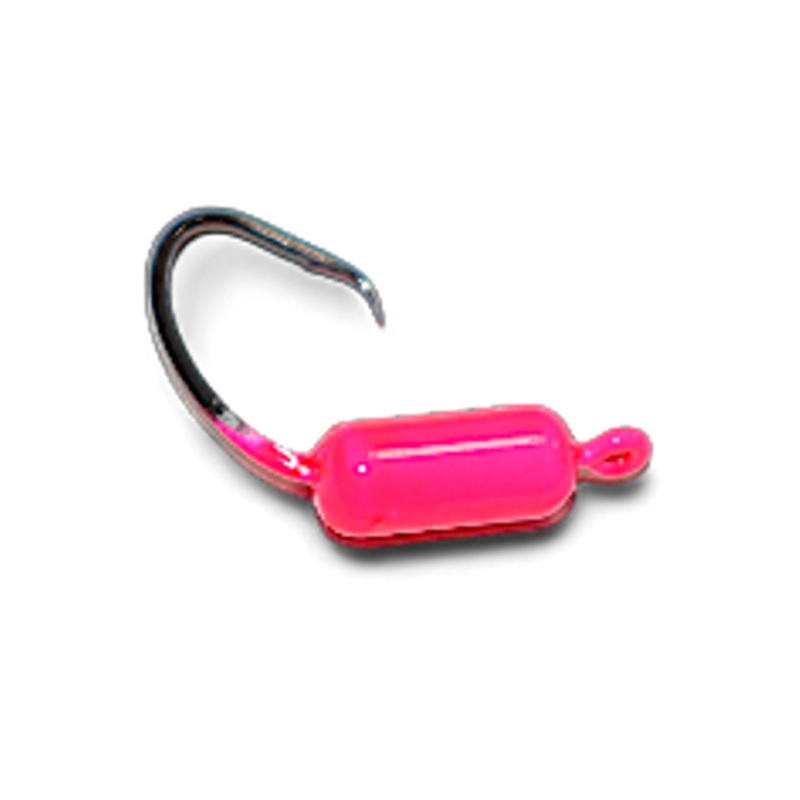 Hookup Lures Flag Finder Circle Hook Yellowtail Jig Pink 1/8oz 5 pack