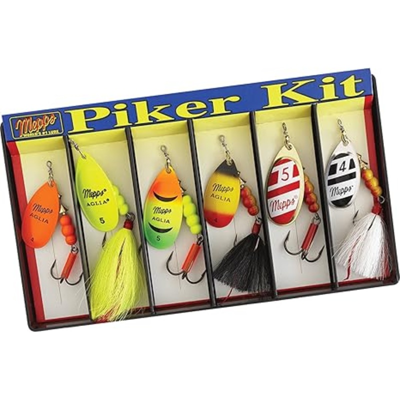 Mepps Hot Piker Kit Aglia Spinner Trout Lure Assortment 6 Baits