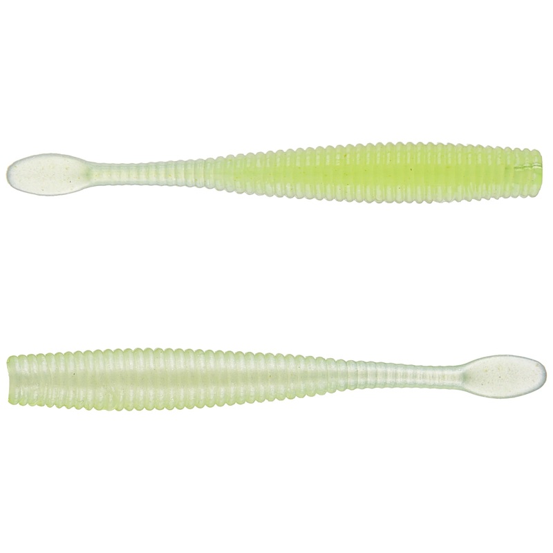 Spro CJ Smasher Worm 3″ Chartreuse White