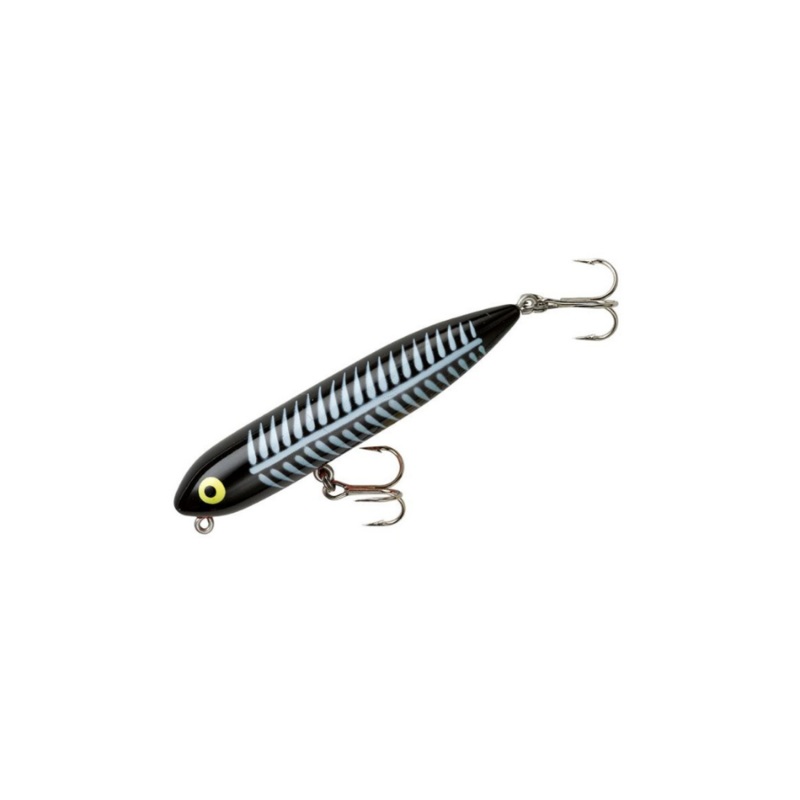 HEDDON ZARA PUPPY TOPWATER BAIT BLACK SHORE MINNOW
