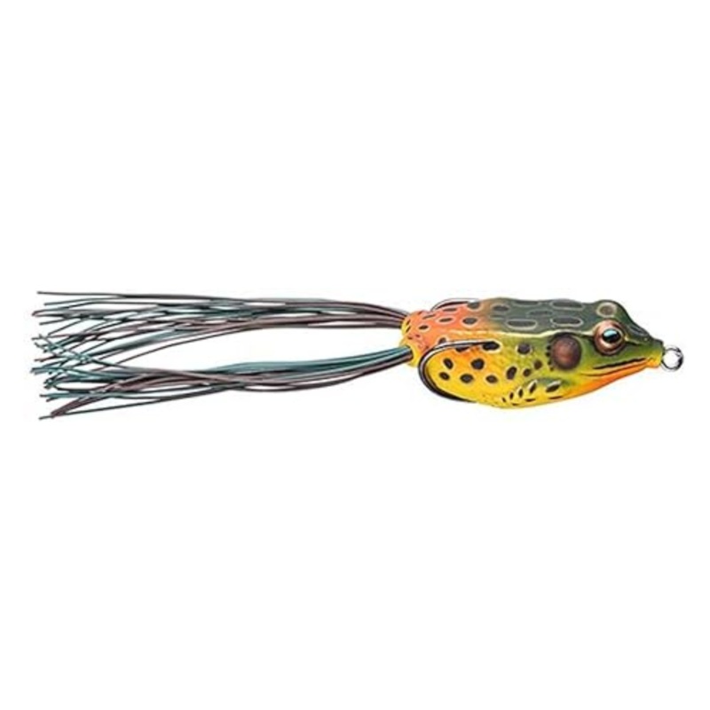 LiveTarget Frog Hollow Body Topwater Lure, 2 5/8″, 2/0, Emerald/Red