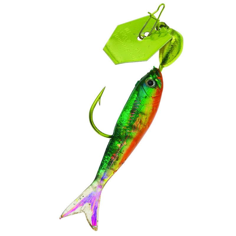 Z-Man ChatterBait FlashBack Mini Chartreuse/Firetiger 1/8 oz