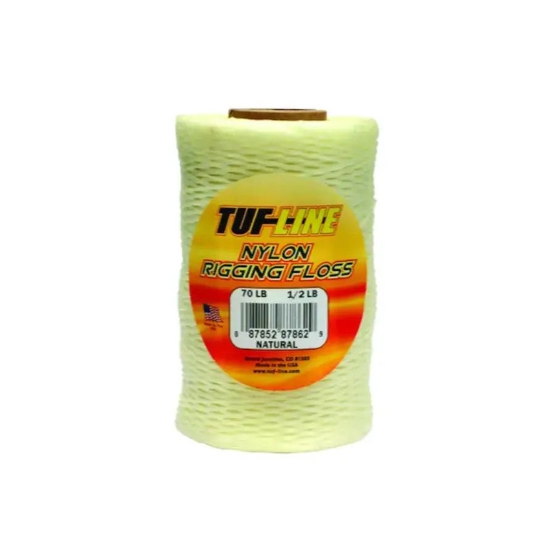 TUFLINE RIGGING WAX FLOSS NATURAL 30LB (1/2LB SPOOL)