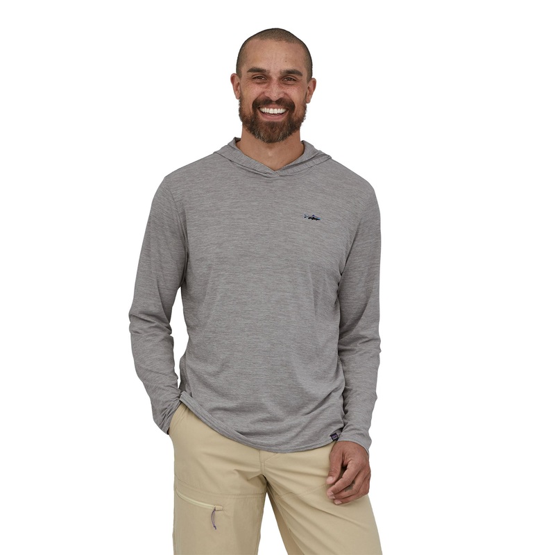 Patagonia M’s Capilene Cool Daily Graphic Hoody – DQ Agave: Iggy Blue / AGIB XS