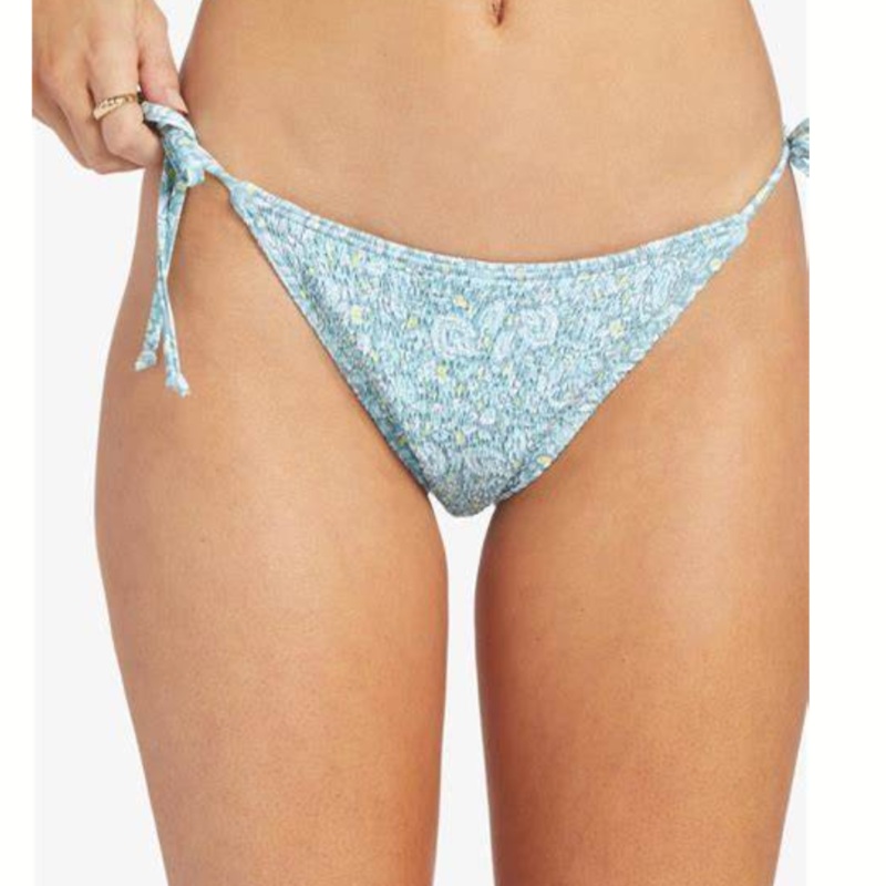 ROXY SEASIDE TROPICS CHEEKY SMOCK BIKINI BOTTOMS PRETTY PAISLEY XS