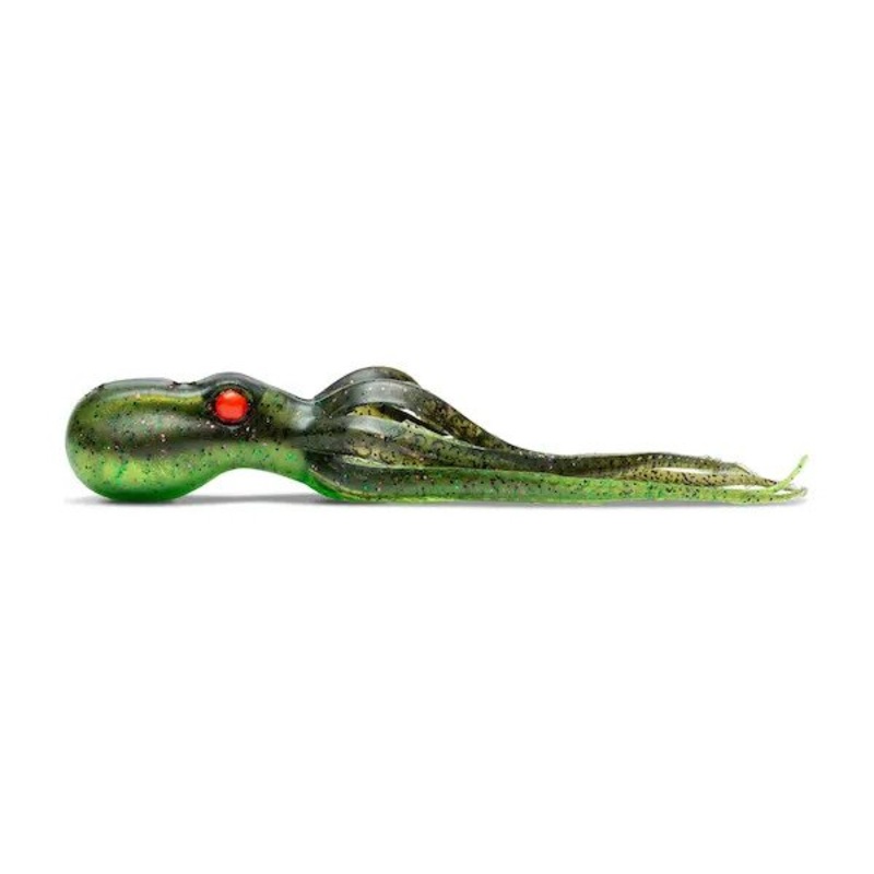 Mustad Ink Vader Octopus Jig, Replacement Body 4″ 2pk Chartreuse Devil