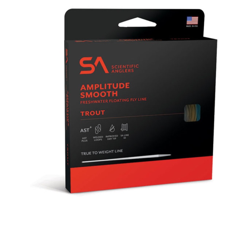 SA AMPLITUDE SMOOTH TROUT TAPER WF-2-F CELESTIAL BLUE / BAMBOO / BLUE HERON