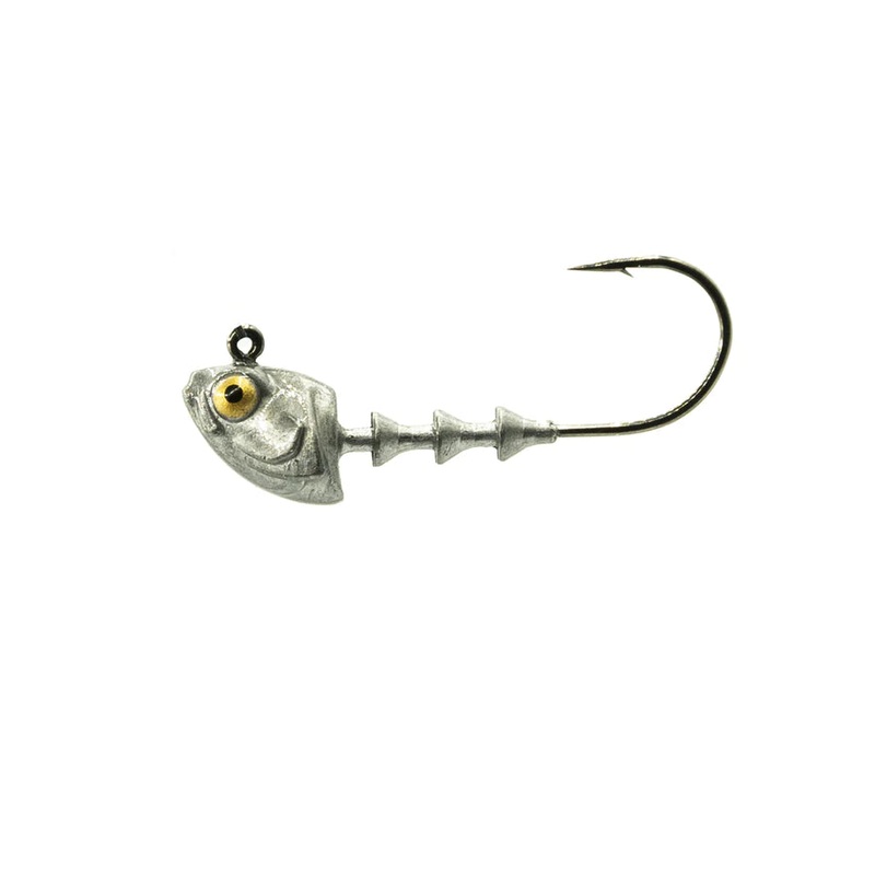 6TH SENSE FINESSE SWIMBAIT JIG HEADS Raw 1/0 1/8 oz