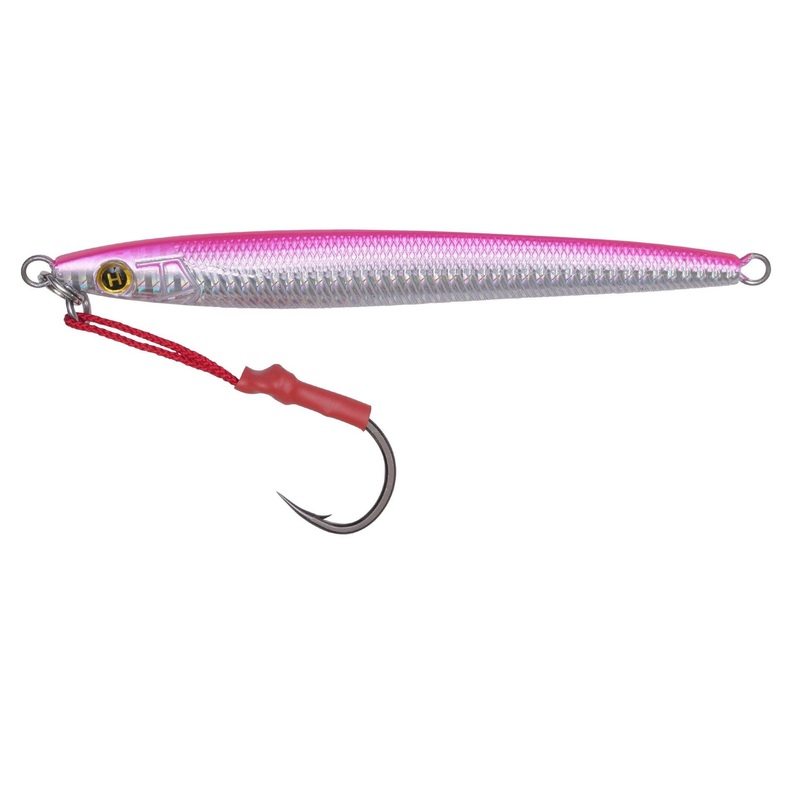 Hogy Sand Eel Jigs with Assist Hooks Weight: 3.5oz – Length: 5″ Pink