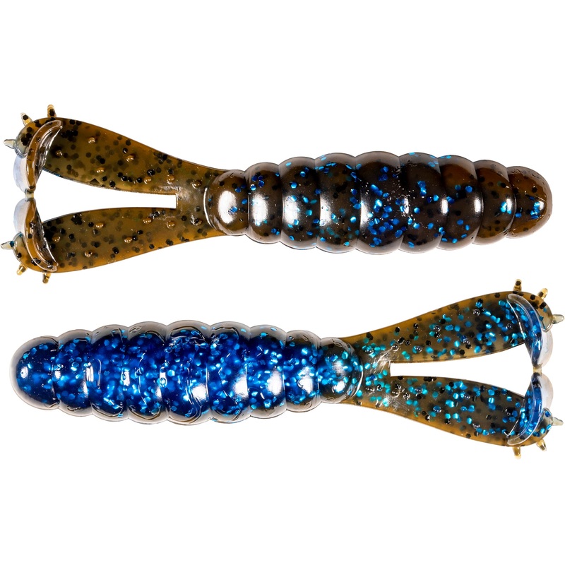 Z-Man GOAT 3 3/4 inch Soft Plastic Grub 4 pack Black/Blue