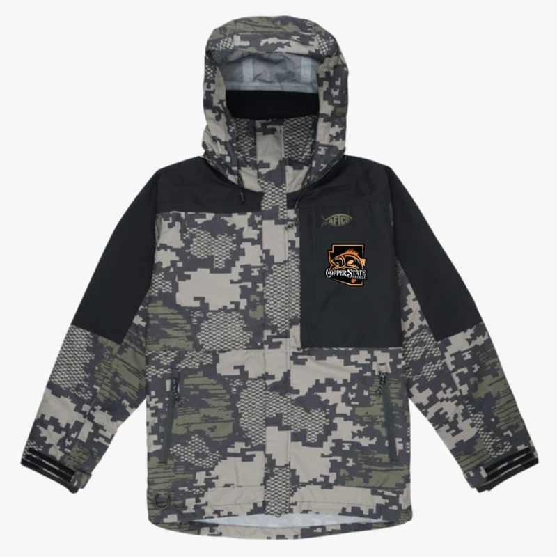 AFTCO COPPERSTATE TACKLE BRANDED BARRICADE JACKET Green Camo Medium