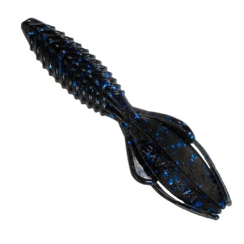 Bait Cave Customs 4″ Brush Beater (8 Pk) Black & Blue