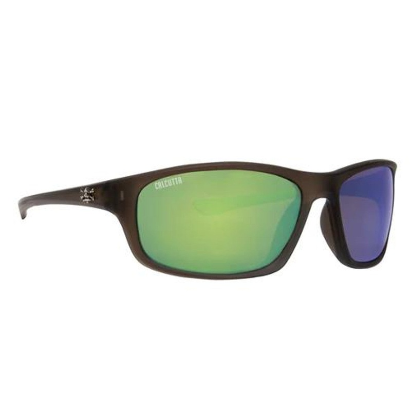 Calcutta Nautilus Polarized Sunglasses Crystal Olive/Green Mirror