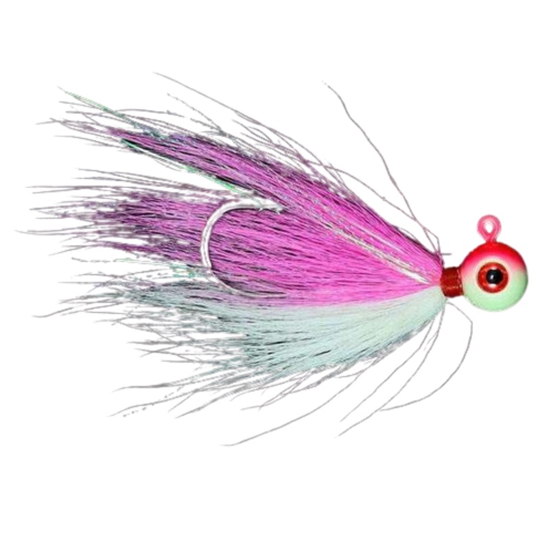 Jigging World Power Ball V2 Bucktail Jig 1/2oz Pink Shine