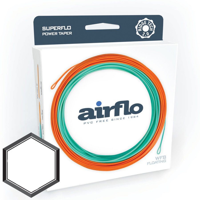 Airflo Superflo Ridge 2.0 Power Taper Fly Line WF3F Cyan / Blaze