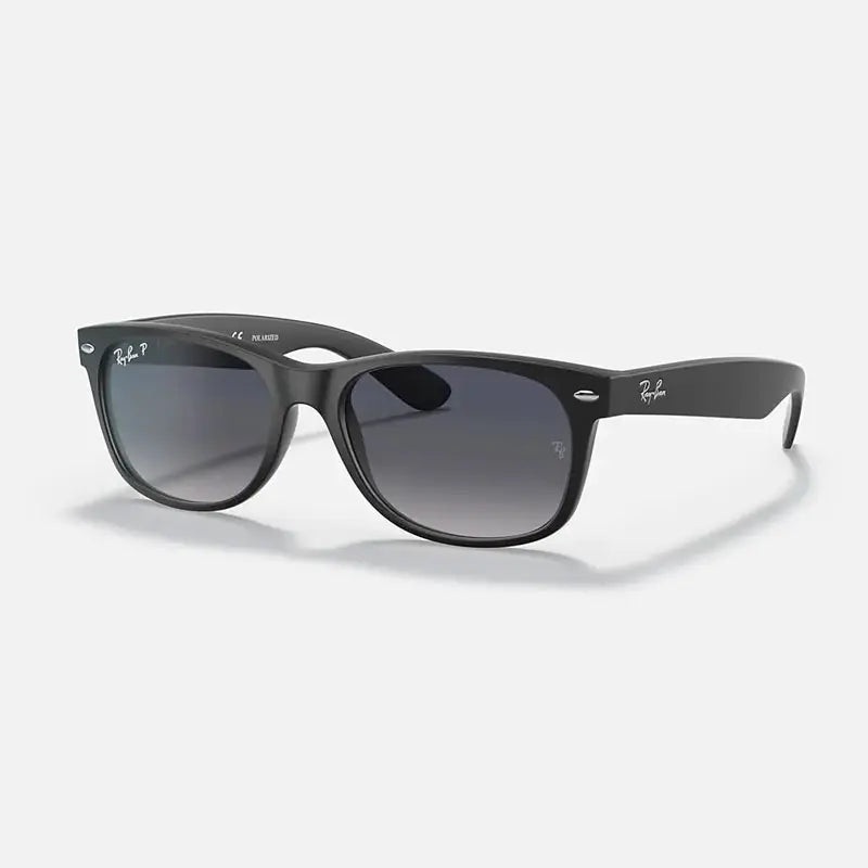 RAY-BAN RB2132 NEW WAYFARER CLASSIC POLORIZED SUNGLASSES TORTOISE BLUE GREEN GRADIENT