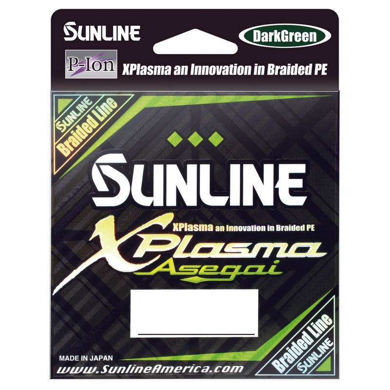 Sunline Xplasma Asegai Green Braided Line 165 Yards Light Green 6 pound